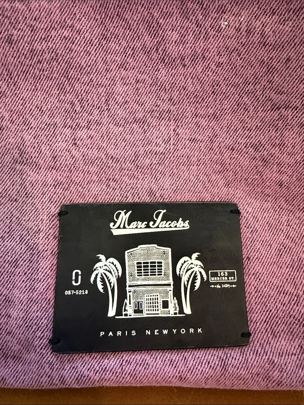 Marc Jacobs Sequin MTV Acid Wash Denim Tote Bag